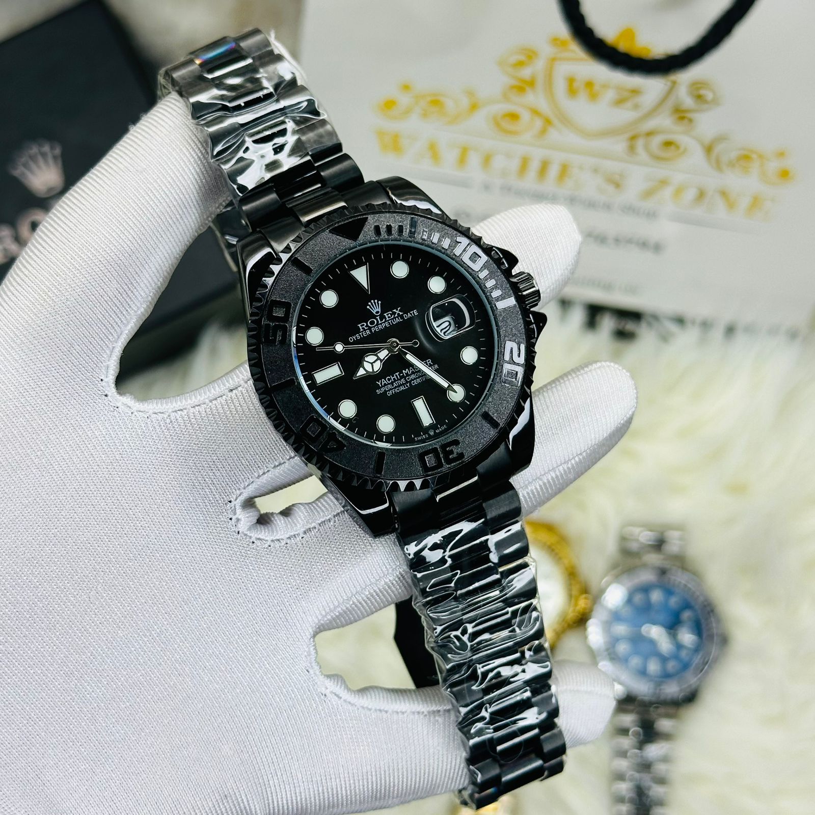 Premiume Quality Yach Sub Full Black RLX Watches