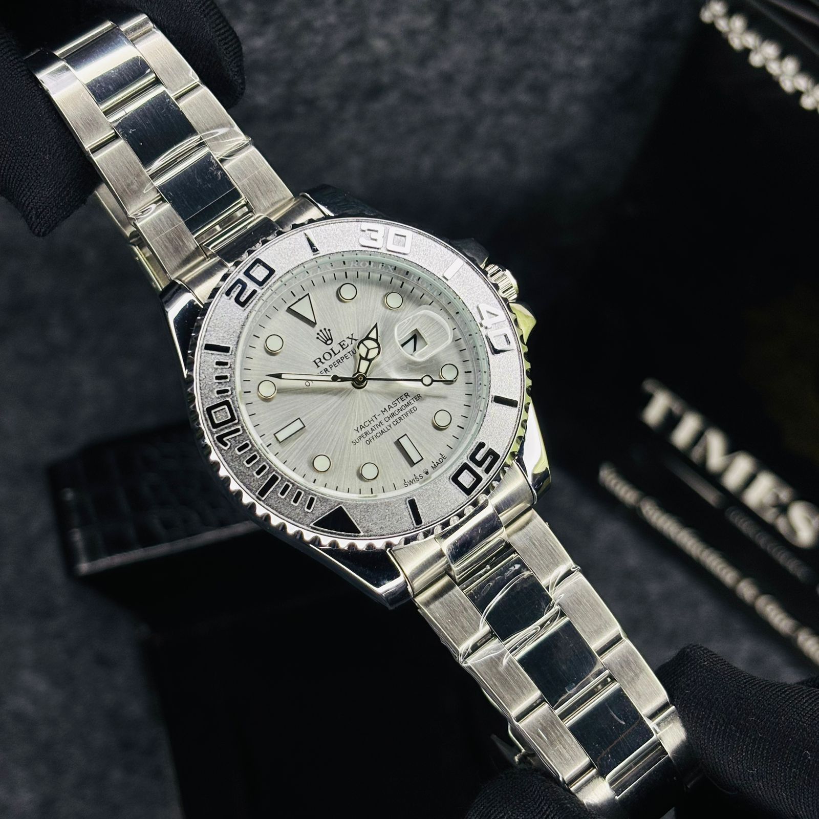 Premium Quality Yach Sub Full Silver RLX Watch