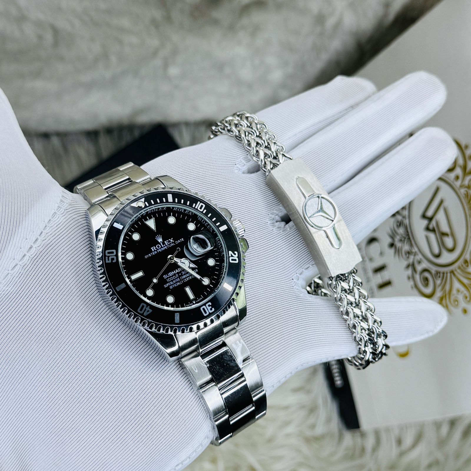 RLX Submariner Watch & Bracelet Combo