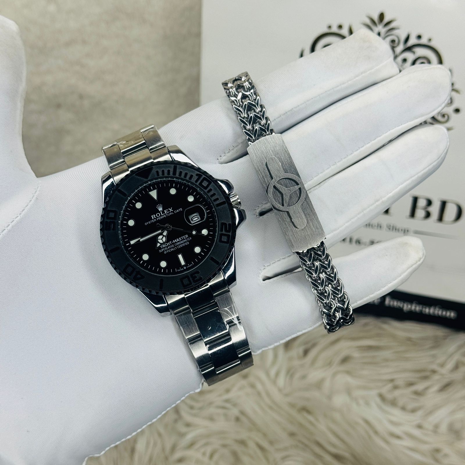 Yacht-Master Edition & Mercedes-Benz Bracelet Combo